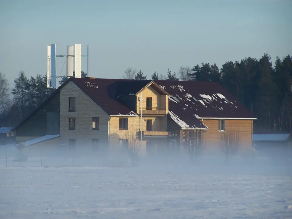 The complex on an early winter morning