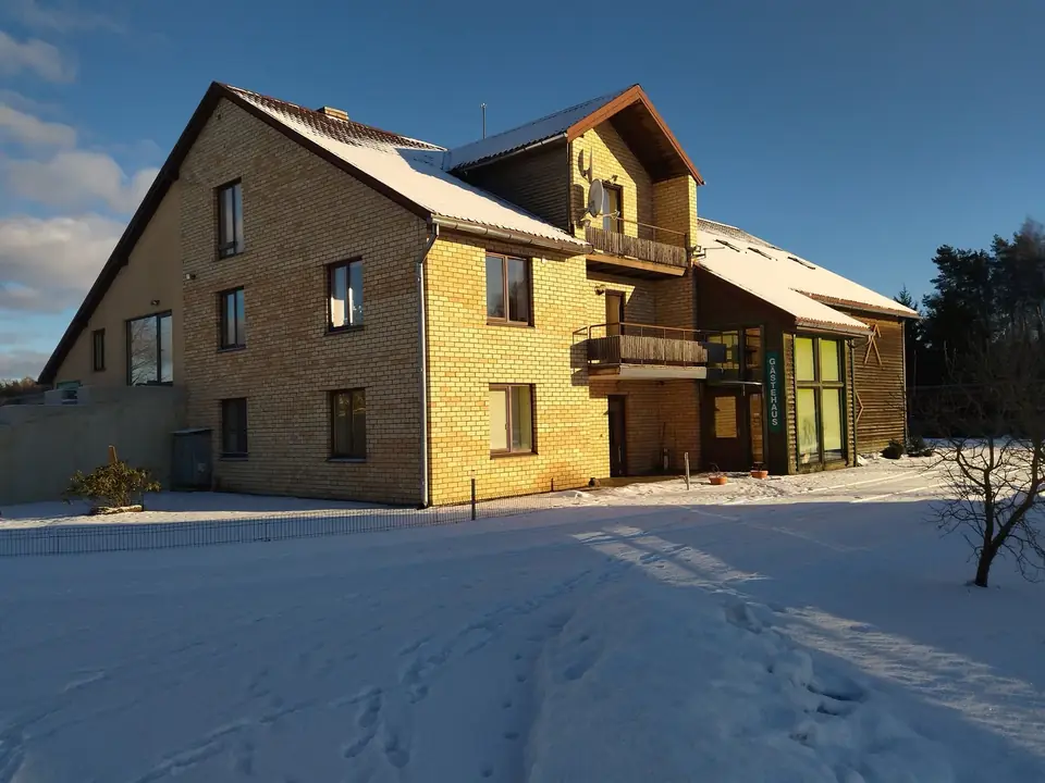 The guest house in winter